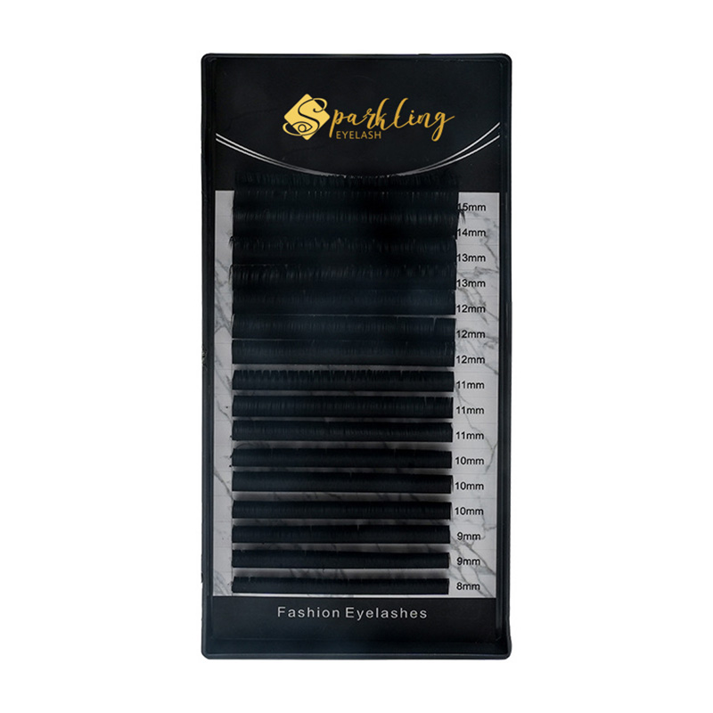 0,05 D Curl Matte Black Volume Lashes prodloužení