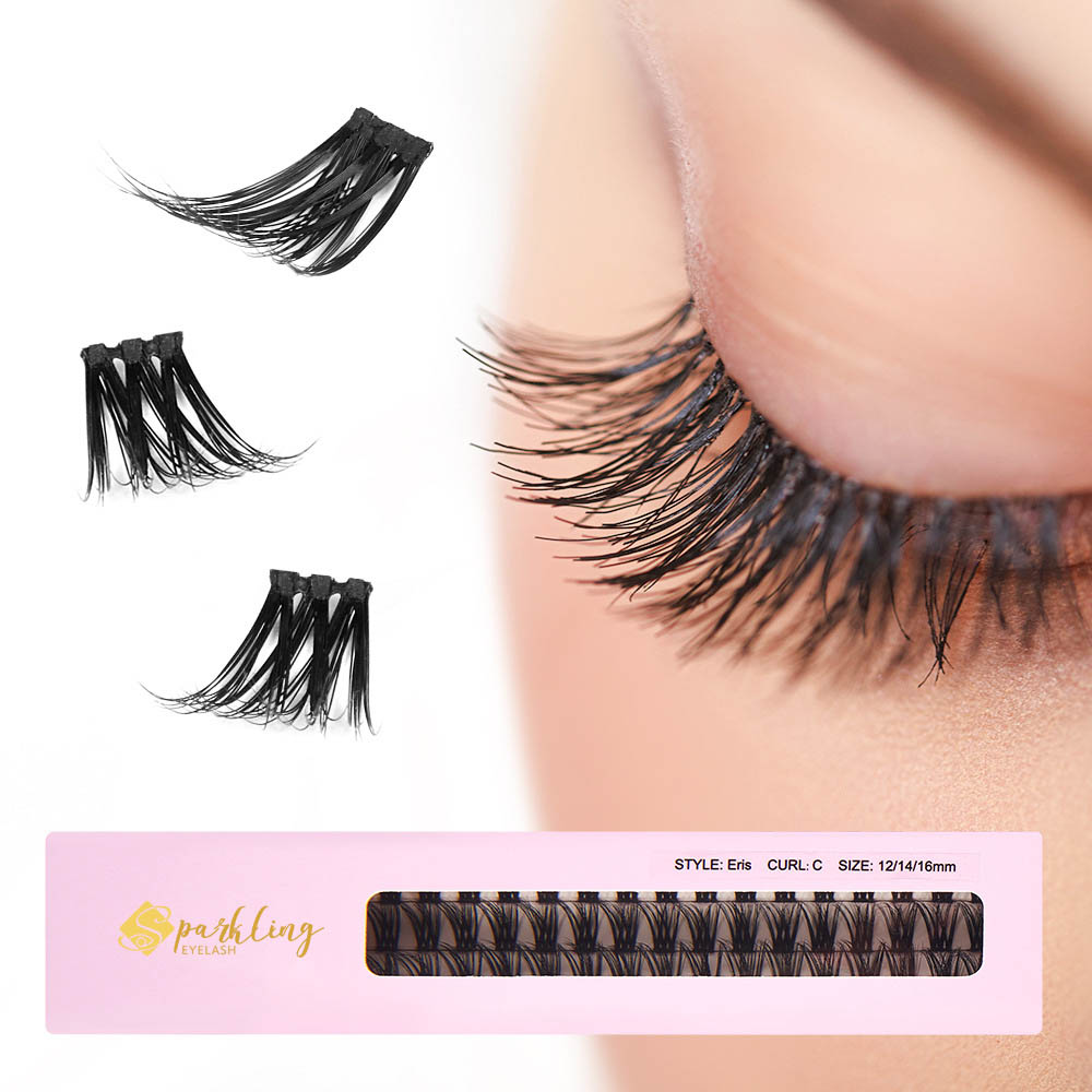 DIY prodlužování řas D Curl Dlouhé individuální řasy