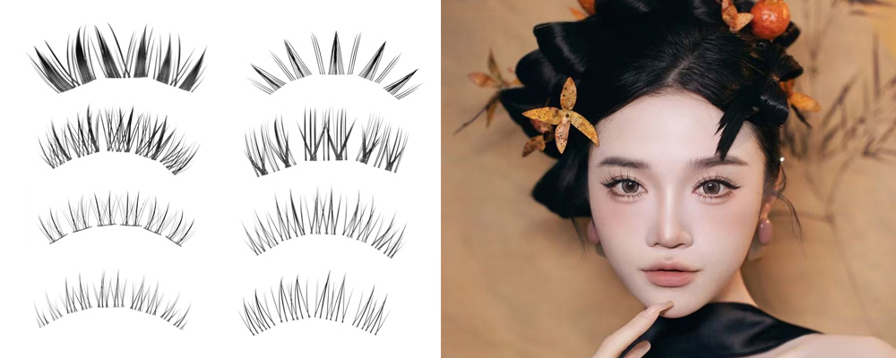 Self-Adhesive False Eyelashes DIY Glue Free Single Cluster Lashes