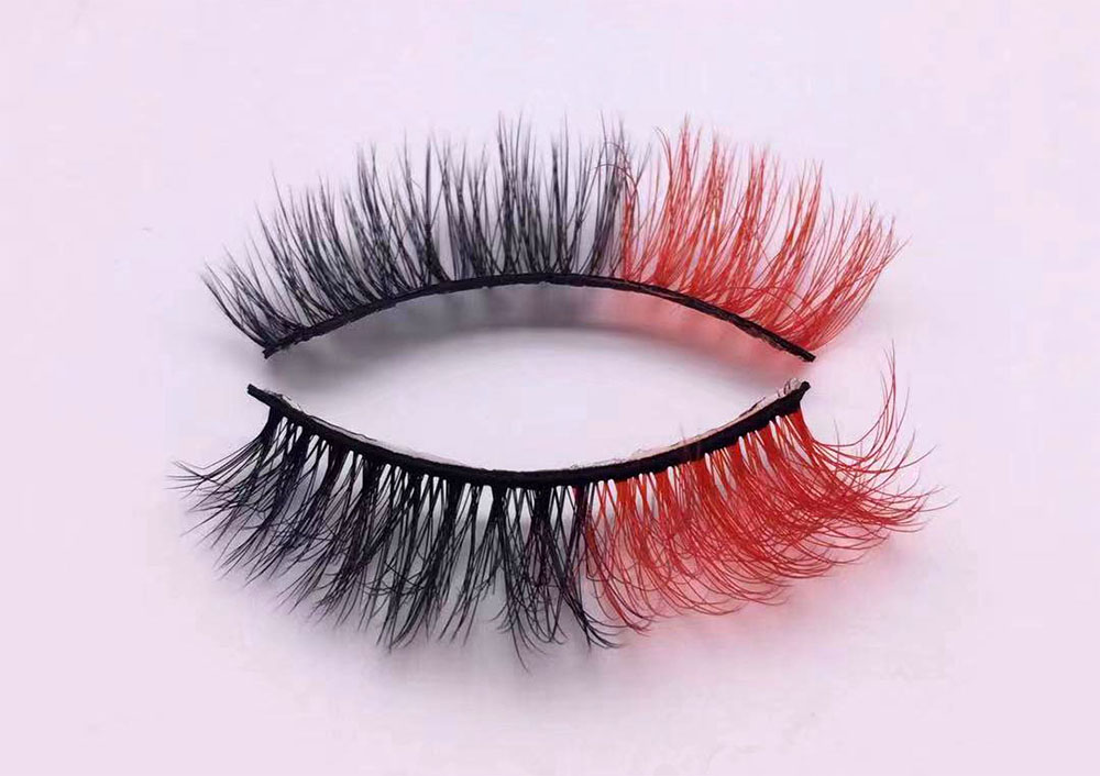 Color Faux Mink Lashes 3D Curling Fake Eyelashes