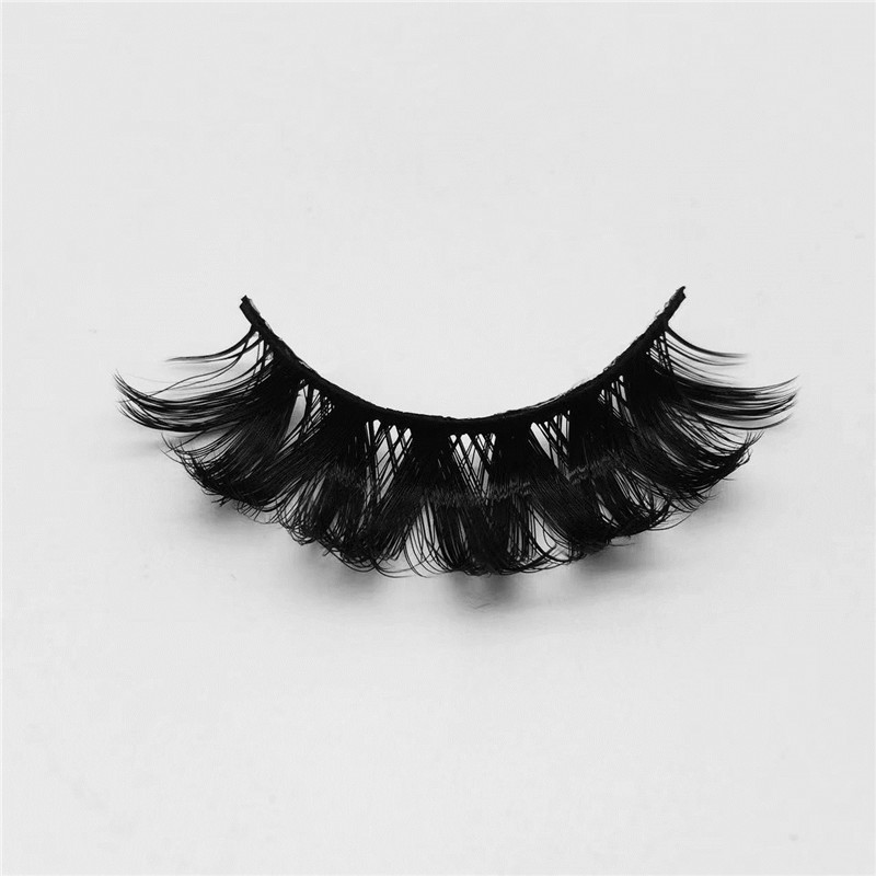 Ruské kudrnaté řasy 3D Volume Faux Mink Dramatické řasy